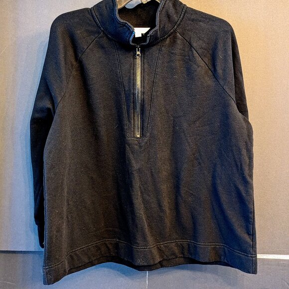 Terra & Sky Women's Plus Size Quarter-Zip Sweatshirt - Picture 2 of 4